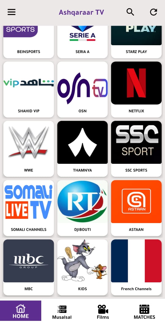 Ashqaraar TV App Interface